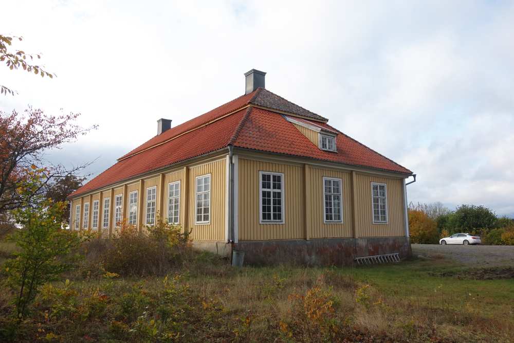 Gul herrgård i Engelholm.