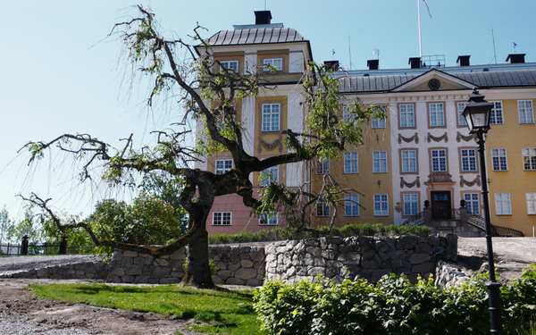 Ericsbergs slott med träd framför.